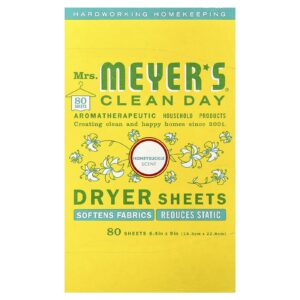 Mrs. Meyers Clean Day Folhas Secantes Madressilva 80 Folhas