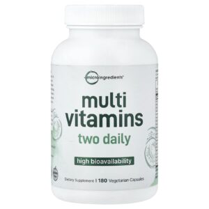 Micro Ingredients Multivitamínicos Alta Biodisponibilidade 180 Cápsulas Vegetarianas