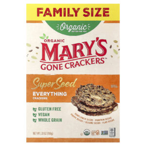 Marys Gone Crackers Biscoitos Supersementes Orgânicas Tudo 198 g (7 oz)