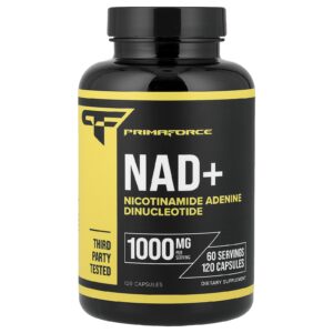 Primaforce NAD+ 120 Cápsulas (500 mg por Cápsula)