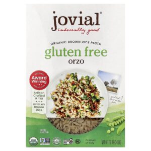 Jovial Macarrão de Arroz Integral Orgânico Orzo 340 g (12 oz)