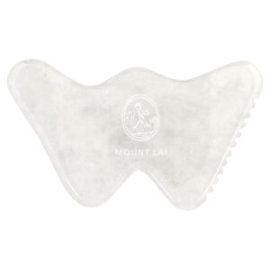 Mount Lai The Vitality QI Collection Auxiliar de Escultura de Jade Branco Gua Sha 1 Unidade