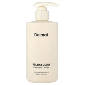 De:maf All Day Glow Leite de Limpeza Cremoso 300 ml (1014 fl oz)