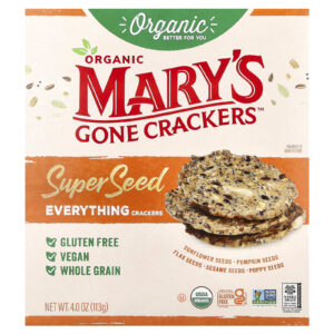 Marys Gone Crackers Biscoitos Supersementes Orgânicas Tudo 113 g (4 oz)