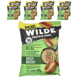 Wilde Brands Chips de Proteína Queso Picante 8 Sacos 38 g (134 oz) Cada