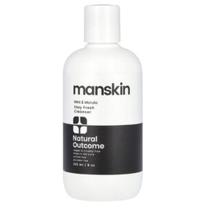 Natural Outcome Manskin Loção de Limpeza Stay Fresh Menta e Marula 236 ml (8 oz)