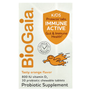 BioGaia Protectis Kids Immune Active Sabor Laranja 30 Comprimidos Mastigáveis de Probióticos