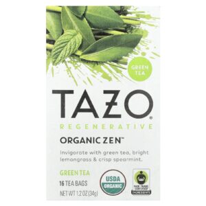 TAZO Chá Verde Regenerativo Zen Orgânico 16 Saquinhos de Chá 34 g (12 oz)
