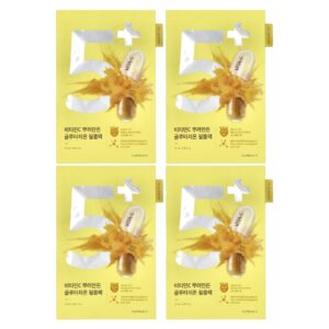 Numbuzin Máscara Facial de Beleza Facial de Vitamina N.º 5 4 Folhas 27 ml (091 fl oz) Cada