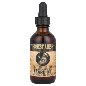 Honest Amish Puro Óleo para Barba Sem Perfume 60 ml (2 fl oz)