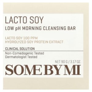 SOME BY MI Lacto Soy Barra de Limpeza Matinal com pH Baixo 90 g (317 oz)