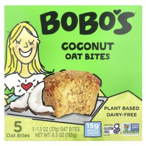 Bobos Oat Bars Oat Bites Coco 5 Bites 37 g (13 oz) Cada