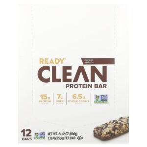 Ready Barra de Proteína Pura Gotas de Chocolate 12 Barras 50 g (176 oz) Cada