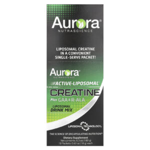 Aurora Nutrascience Creatina Active-Liposomal® Plus GAA e R-ALA 10 Embalagens de 18 g (063 oz) Cada