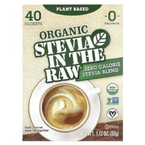 In the Raw Estévia Orgânica In the Raw® Mistura de Estévia com Zero Calorias 40 Embalagens 32 g (112 oz)