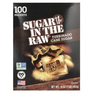 In the Raw Sugar In The Raw® Açúcar de Cana Turbinado 100 Embalagens 453 g (16 oz)