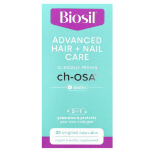 Biosil Cuidados Avançados com os Cabelos + as Unhas + Biotina 30 Cápsulas Originais