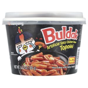 Buldak Topokki Biscoitos de Arroz Frango Picante 185 g (652 oz)