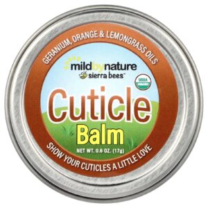Mild By Nature Sierra Bees™ Bálsamo para Cuidados com as Cutículas Gerânio Laranja e Capim-limão 17 g (06 oz)