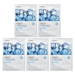 Cell Fusion C First Máscara Refrescante de Beleza 5 Folhas 27 g (095 oz) Cada