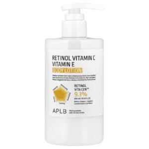 APLB Vitamina C de Retinol Loção Corporal de Vitamina E 300 ml (1014 fl oz)