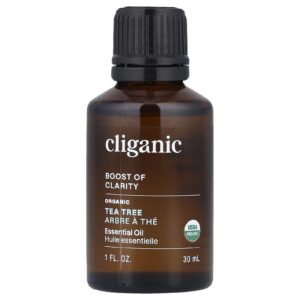 Cliganic Óleo Essencial de Melaleuca Orgânico 30 ml (1 fl oz)