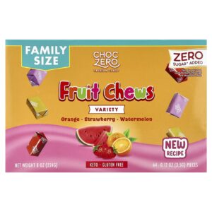 ChocZero Cápsulas Mastigáveis de Frutas Diversas 64 Unidades 224 g (8 oz)