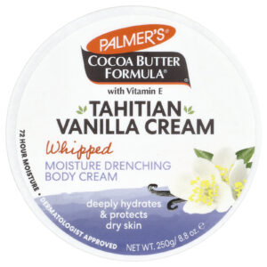 Palmers Cocoa Butter Formula® com Vitamina E Creme Corporal Refrescante Baunilha do Taiti 250 g (88 oz)
