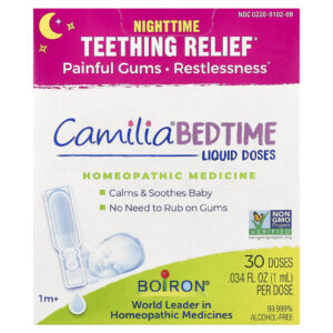 Boiron Doses Líquidas Bedtime Camilia® A Partir de 1 Mês 30 Doses 1 ml (0034 fl oz) Cada
