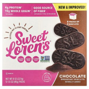 Sweet Lorens Biscoitos para o Café da Manhã Chocolate 5 Pacotes 45 g (16 oz) Cada