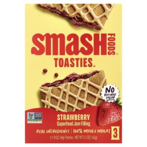 Smash Foods Toasties™ Morango 3 Pastilhas 54 g (19 oz) Cada