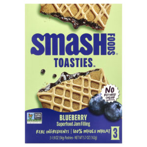 Smash Foods Toasties™ Mirtilo 3 Pastilhas 54 g (19 oz) Cada