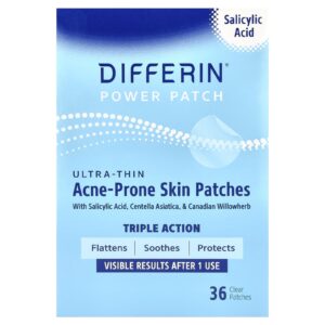 Differin Power Patch Adesivos Ultrafinos para Pele Propensa a Acne 36 Adesivos Transparentes