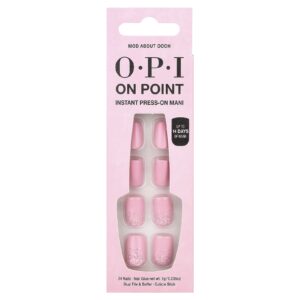 OPI On Point Instant Press-On Mani Comprimento Curto Mod Sobre OoOH Kit com 27 Unidades