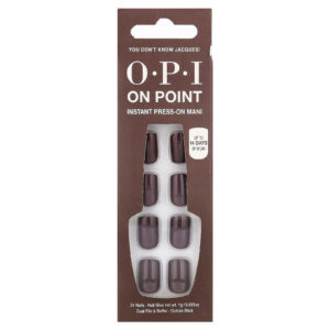 OPI On Point Instant Press-On Mani Comprimento Curto You Dont Know Jamaica! Kit com 27 Unidades