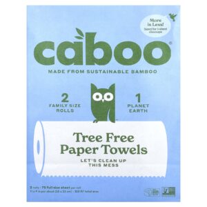 Caboo Toalhas de Papel Tree Free 2 Rolos