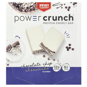 BNRG Power Crunch Barras Energéticas de Proteína Cheesecake com Gotas de Chocolate 12 Barras 40 g (14 oz)