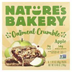 Natures Bakery Crumble de Aveia Maçã 6 Pacotes 40 g (141 oz) Cada