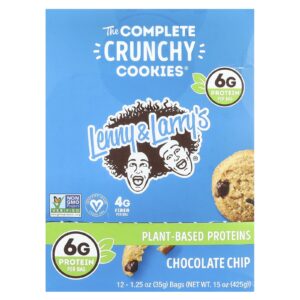 Lenny & Larrys The Complete Crunchy Cookies® Gotas de Chocolate 12 Sacos 35 g (125 oz) Cada