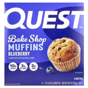 Quest Nutrition Bake Shop Muffins Mirtilo Pacote com 4 Unidades 57 g (201 oz) Cada