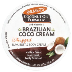 Palmers Coconut Oil Formula® com Vitamina E Creme de Coco Brasileiro Batido 250 g (88 oz)