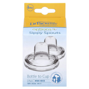 Dr. Browns Biberão Options+™ Bicos com Canudo A Partir de 6 Meses 2 Unidades