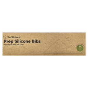 KeaBabies Babadores de Silicone Prep 3 a 36 Meses Suaves 2 Unidades