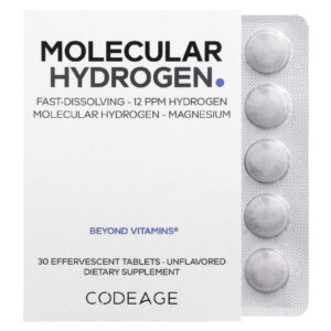 Codeage Hidrogênio Molecular Sem Sabor 30 Comprimidos Efervescentes