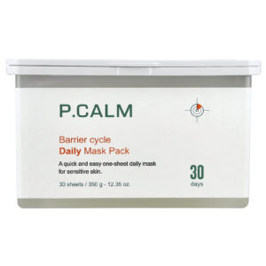 P.CALM Pacote de Máscaras Diárias de Beleza Barrier Cycle 30 Folhas 350 g (1235 oz)