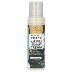 Tree To Tub Advanced Crack Defense Pés e Calcanhares Creme Hidratante Splash de Cítricos 100 ml (34 fl oz)
