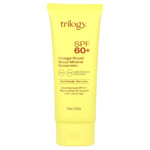 Trilogy Protetor Solar Mineral Sheer Omega-Boost FPS 60+ 75 ml (25 fl oz)
