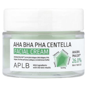 APLB Creme Facial AHA BHA PHA de Centella 55 ml (186 fl oz)