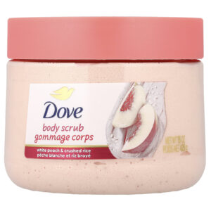 Dove Esfoliante Corporal Pêssego Branco e Arroz Triturado 425 g (15 oz)