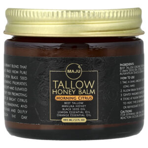 Maju Superfoods Bálsamo de Mel de Sebo Cítricos da Manhã 5915 ml (2 fl oz)